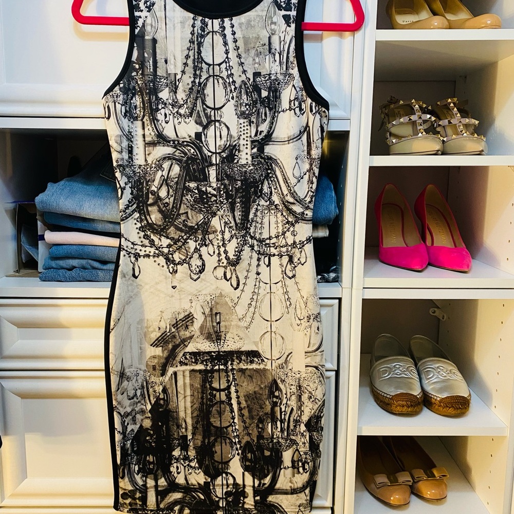 Guess Black and White Dress